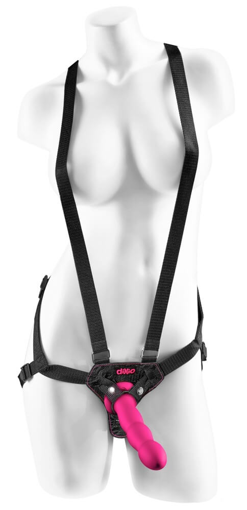 6 strap-on suspender harness set